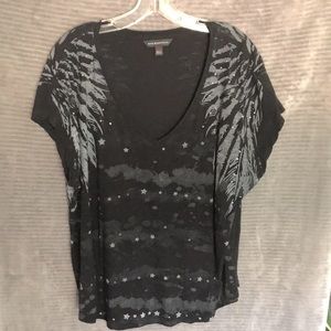 Rock & Republic Black & Gray Tee